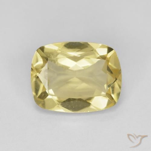 1.84ct Naturel Jaune clair Béryl, Coussin, VS