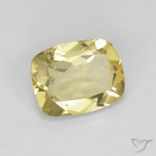 Béryl Jaune clair naturelle Coussin, 1.84 ct, VS