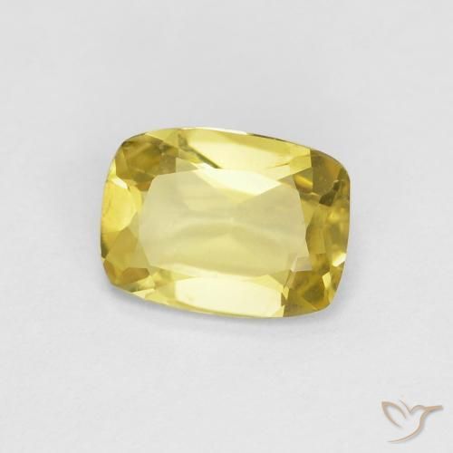 Béryl Jaune miel très clair naturelle Coussin, 0.75 ct, VS
