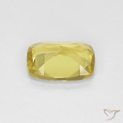Béryl Jaune miel très clair naturelle Coussin, 0.75 ct, VS