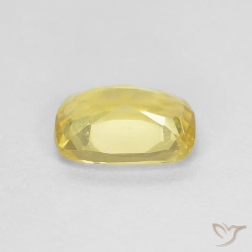 Béryl jaune naturelle coupe coussin, 0,75 ct, VS