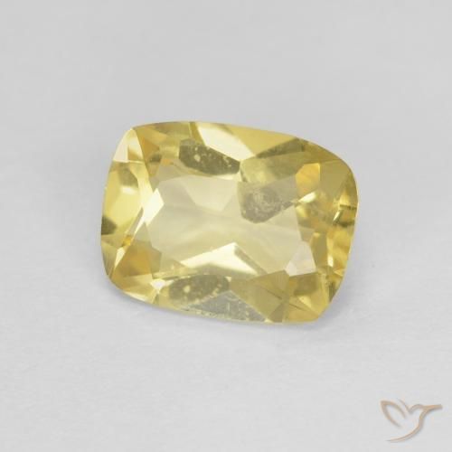 1.23ct Naturel Jaune doré léger Béryl, Coussin, VS