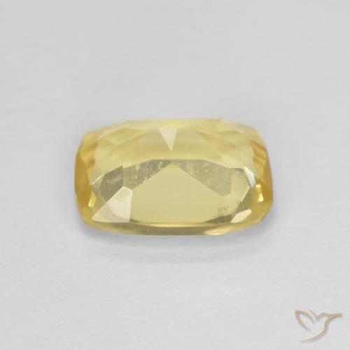 Béryl Jaune doré léger naturelle Coussin, 1.23 ct, VS