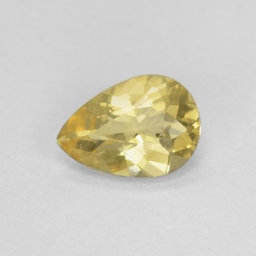 Béryl Jaune miel léger naturelle En forme de poire, 0.32 ct, VS