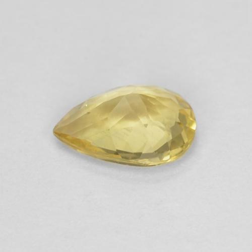 Béryl Jaune miel léger naturelle En forme de poire, 0.32 ct, VS