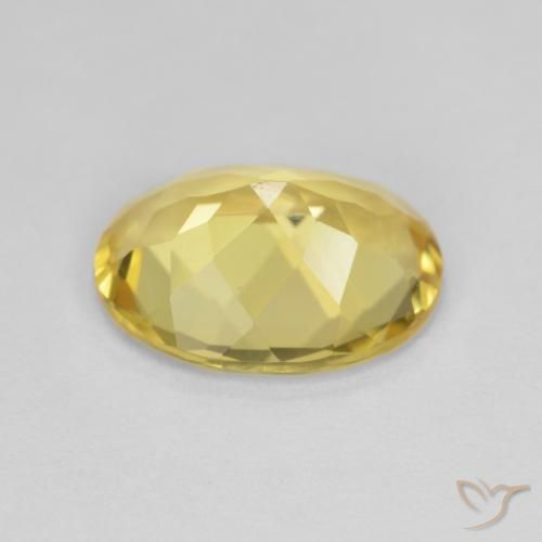 Béryl Jaune chaud naturelle ovale, 2.84 ct, VVS-VS