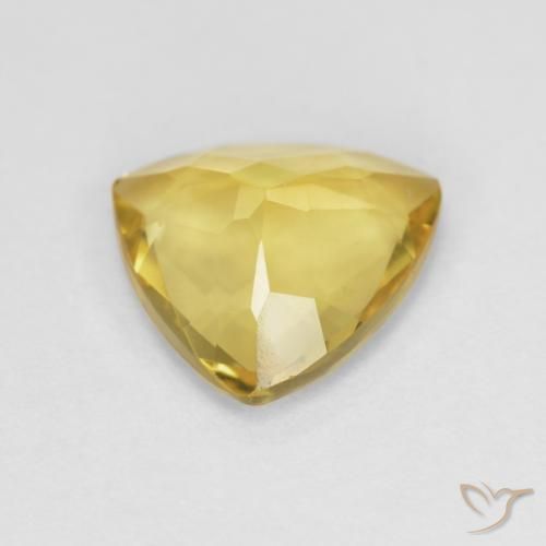 Béryl Jaune moyen naturelle Trillion, 1.83 ct, VVS-VS