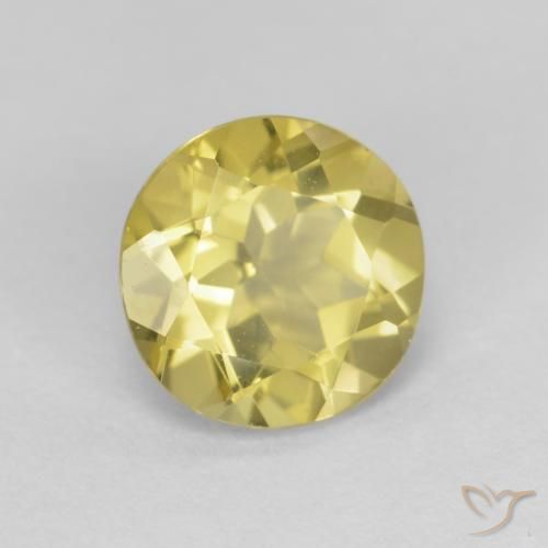 Béryl Jaune moyen naturelle Tour, 1.24 ct, VVS-VS