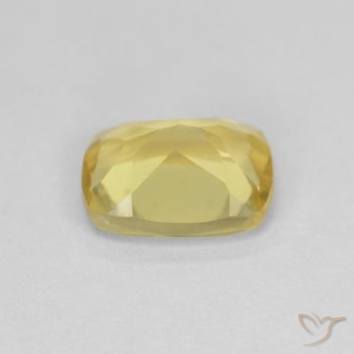 Béryl Jaune miel léger naturelle Coussin, 1.33 ct, VVS-VS