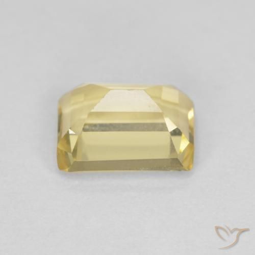 Béryl Jaune Dijon très clair naturelle Octogone / coupe Émeraude, 1.05 ct, VVS-VS