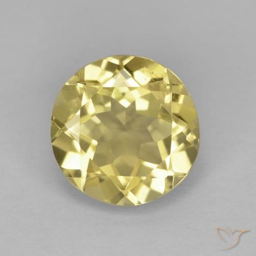 1.89ct Naturel Jaune clair Béryl, Tour, VVS-VS