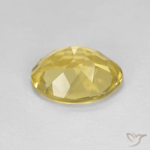 Béryl Medium Light-Yellow naturelle ovale, 3.00 ct, VVS