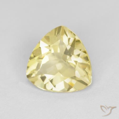 Béryl Jaune moyen-léger naturelle Trillion, 1.47 ct, VVS