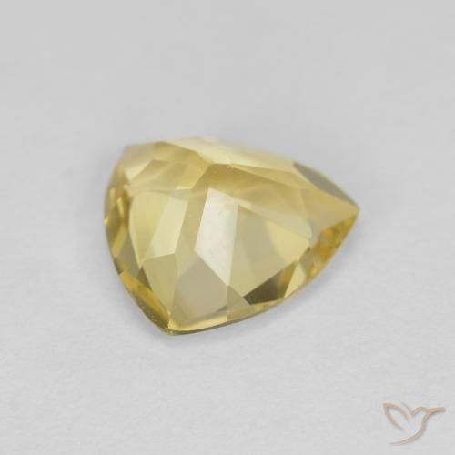 Béryl Jaune moyen-léger naturelle Trillion, 1.47 ct, VVS