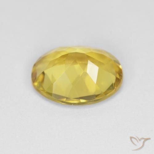 Béryl Jaune brunâtre naturelle ovale, 2.78 ct, VVS