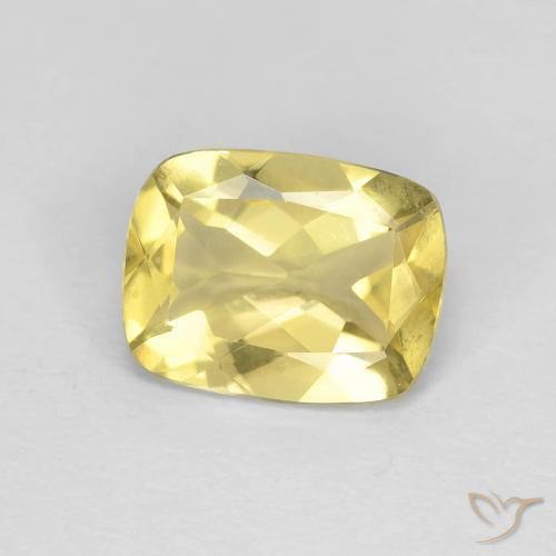Béryl Jaune Toscane naturelle Coussin, 1.62 ct, VVS