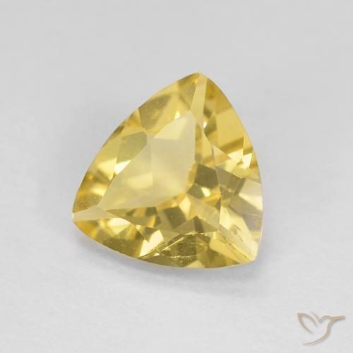 Béryl Jaune Toscane naturelle Trillion, 1.28 ct, VVS-VS