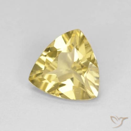 Béryl Jaune Toscane naturelle Trillion, 1.28 ct, VVS-VS