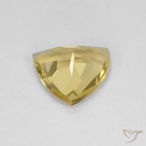 Béryl Jaune Toscane naturelle Trillion, 1.28 ct, VVS-VS
