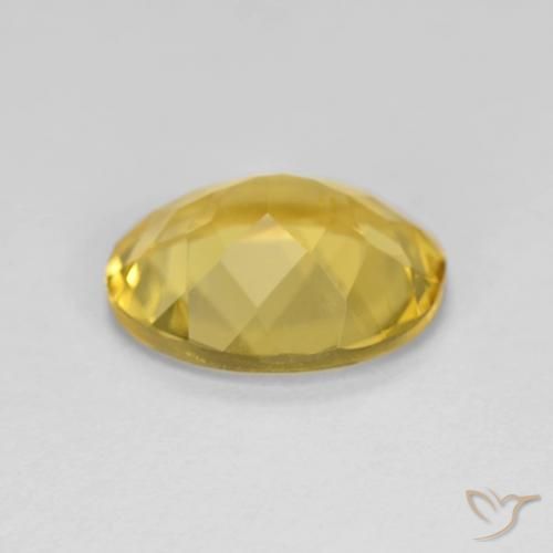 Béryl Jaune moyen naturelle ovale, 2.87 ct, VVS-VS