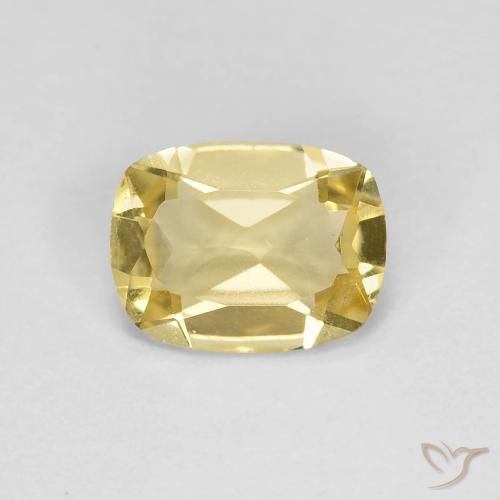 1.06ct Naturel Jaune clair Béryl, Coussin, VVS-VS