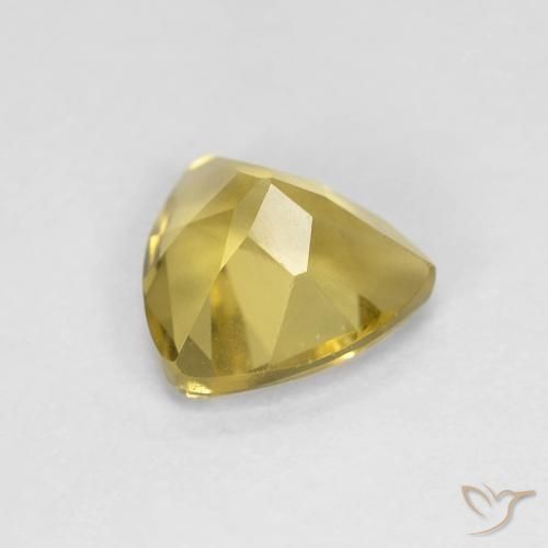 Béryl Jaune moyen naturelle Trillion, 1.08 ct, VVS-VS