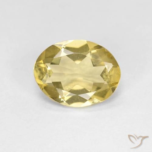 1.53ct Naturel Jaune pâle Béryl, ovale, VS