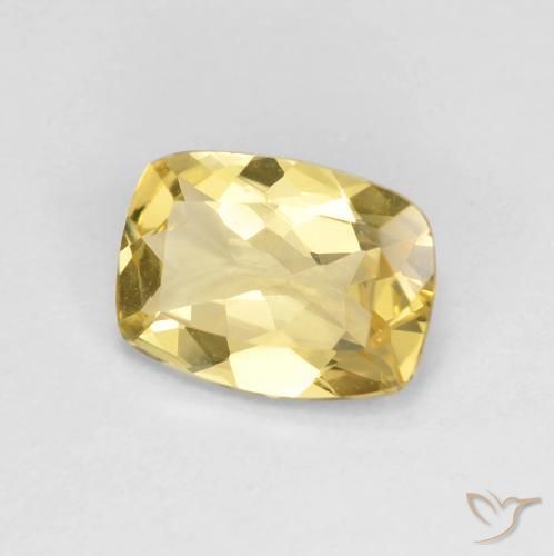 Béryl Jaune Toscane naturelle Coussin, 1.34 ct, VVS