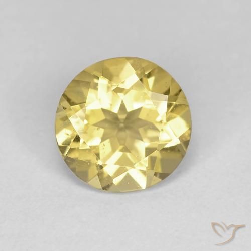 1.16ct Naturel Jaune Toscane Béryl, Tour, VS