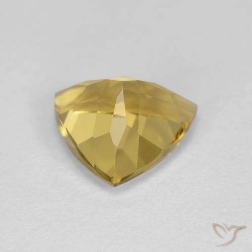 Béryl Doré léger naturelle Trillion, 2.07 ct, VVS-VS