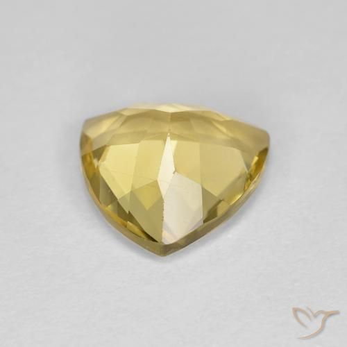Béryl Doré léger naturelle Trillion, 1.90 ct, VVS-VS