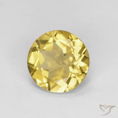 Béryl Jaune doré léger naturelle Tour, 1.09 ct, VVS-VS