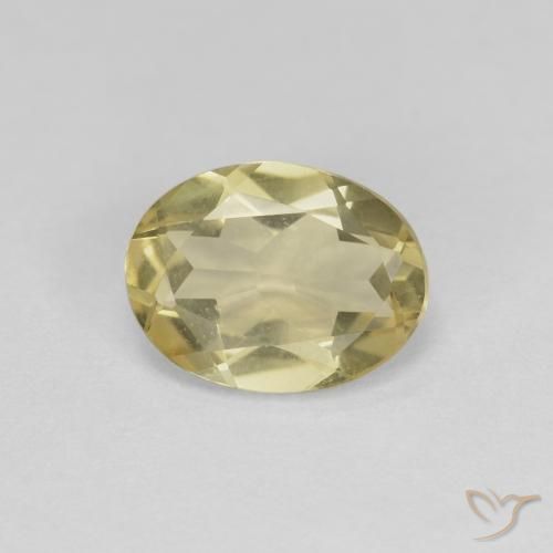 1.59ct Naturel Jaune moyen Béryl, ovale, VS
