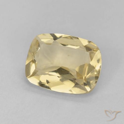 Béryl Jaune chaud naturelle Coussin, 1.50 ct, VS