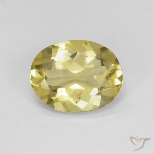 2.04ct Naturel Jaune brunâtre Béryl, ovale, VVS