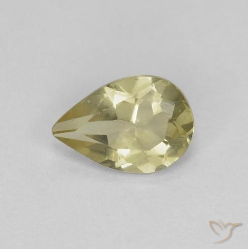 0.48ct Naturel Jaune moyen Béryl, En forme de poire, VS