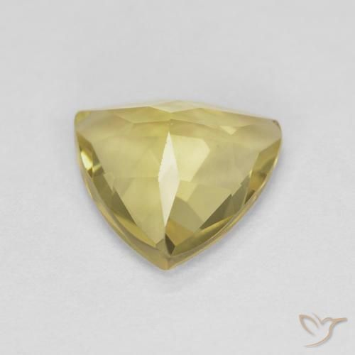 Béryl Jaune moyen naturelle Trillion, 1.18 ct, VS