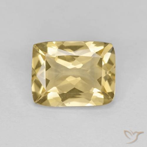 1.84ct Naturel Doré Béryl, Coussin, VVS