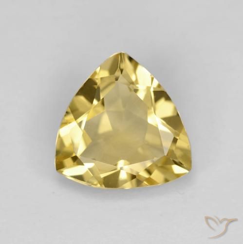 1.80ct Naturel Doré Béryl, Trillion, VVS