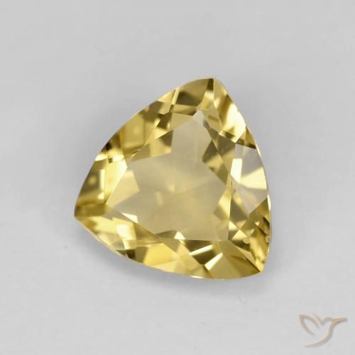 Béryl Doré naturelle Trillion, 1.80 ct, VVS