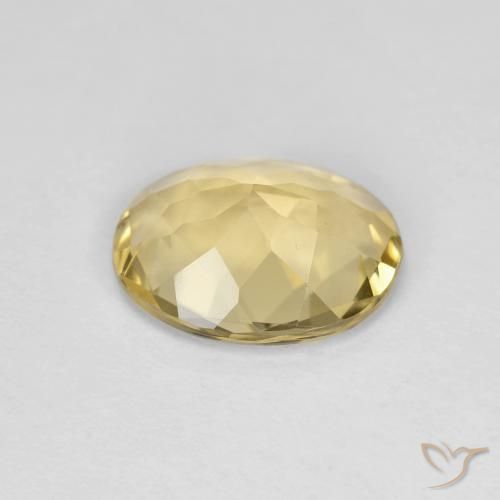 Béryl Doré léger naturelle ovale, 2.59 ct, VVS