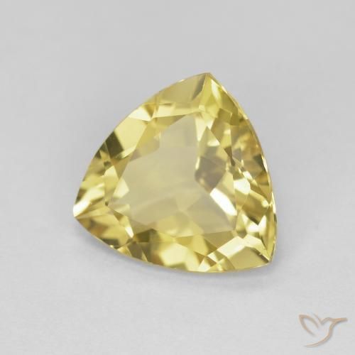 Béryl Jaune moyen naturelle Trillion, 1.77 ct, VVS
