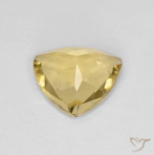 Béryl Doré léger naturelle Trillion, 1.54 ct, VVS