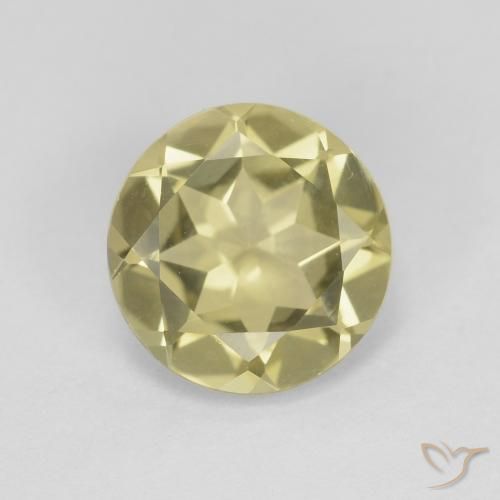 1.70ct Naturel Jaune moyen Béryl, Tour, VVS