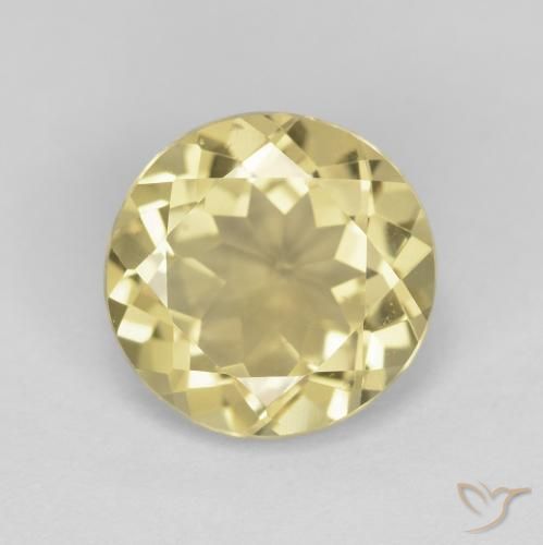 2.37ct Naturel Jaune Dijon très clair Béryl, Tour, VVS