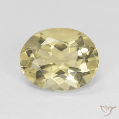 3.27ct Naturel Jaune Dijon Béryl, ovale, VVS