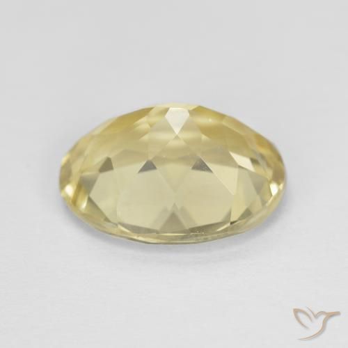 Béryl Jaune Dijon naturelle ovale, 3.27 ct, VVS