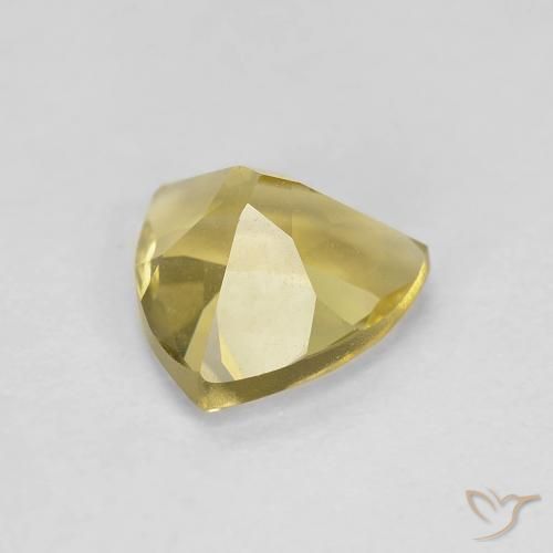 Béryl Jaune Dijon naturelle Trillion, 1.15 ct, VS