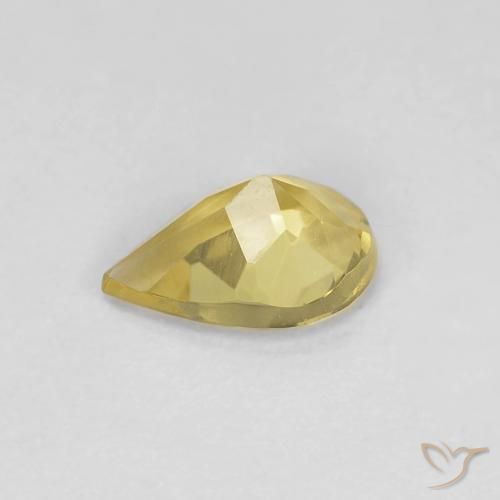 Béryl Jaune Dijon naturelle En forme de poire, 0.52 ct, VS