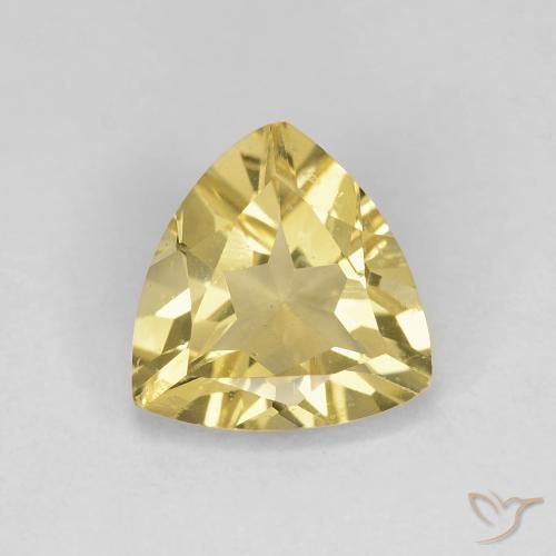 1.37ct Naturel Jaune chaud Béryl, Trillion, VS